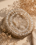 Pulsera de cuarzo blanco maestro 6mm
