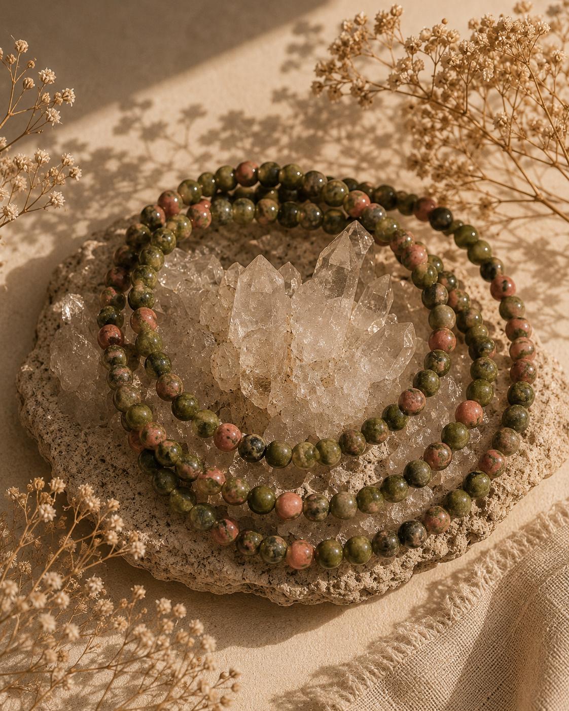 Pulsera unakita 4mm