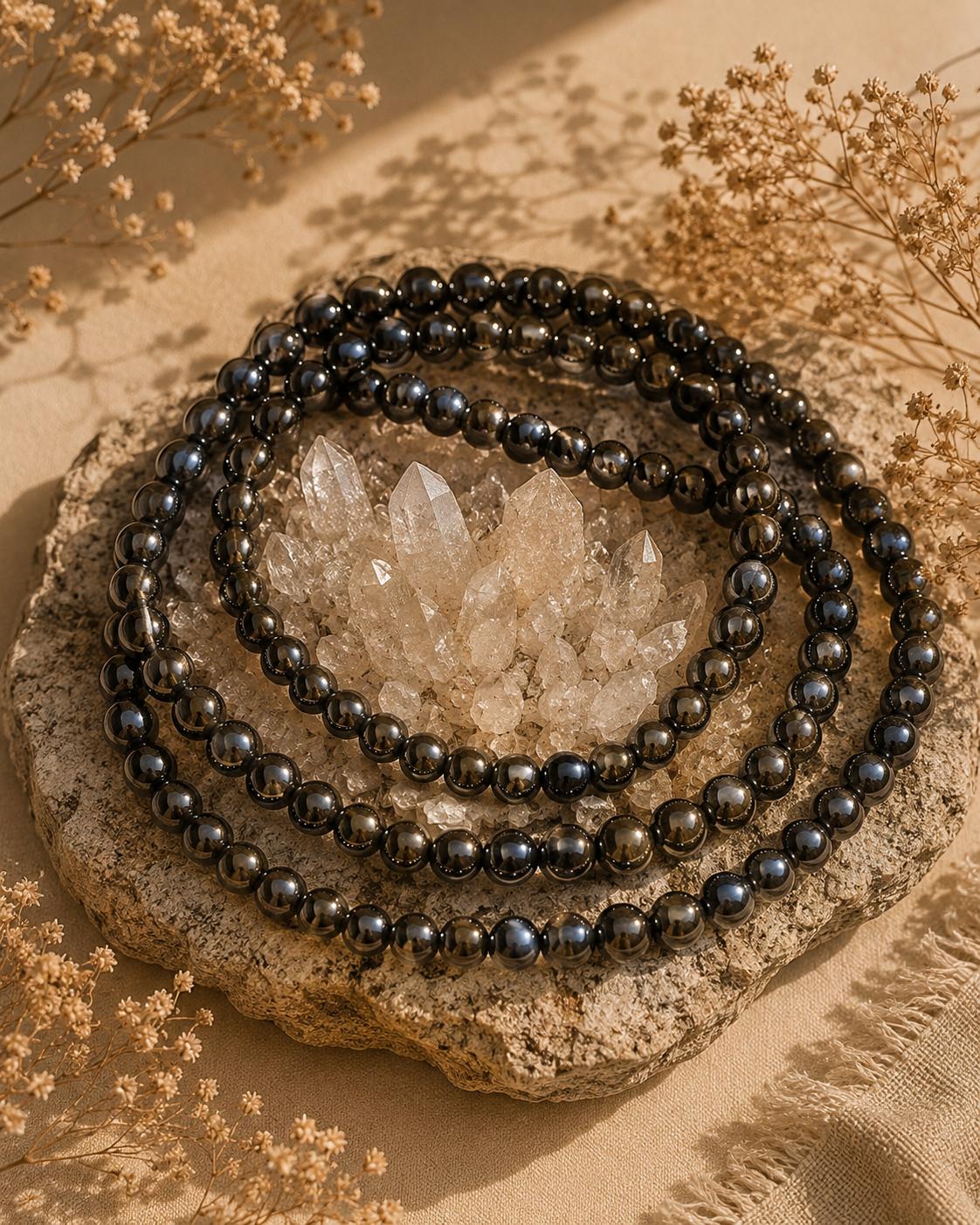 Pulsera hematite 4mm