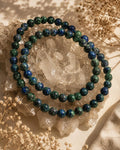 Pulsera crisocola 6mm