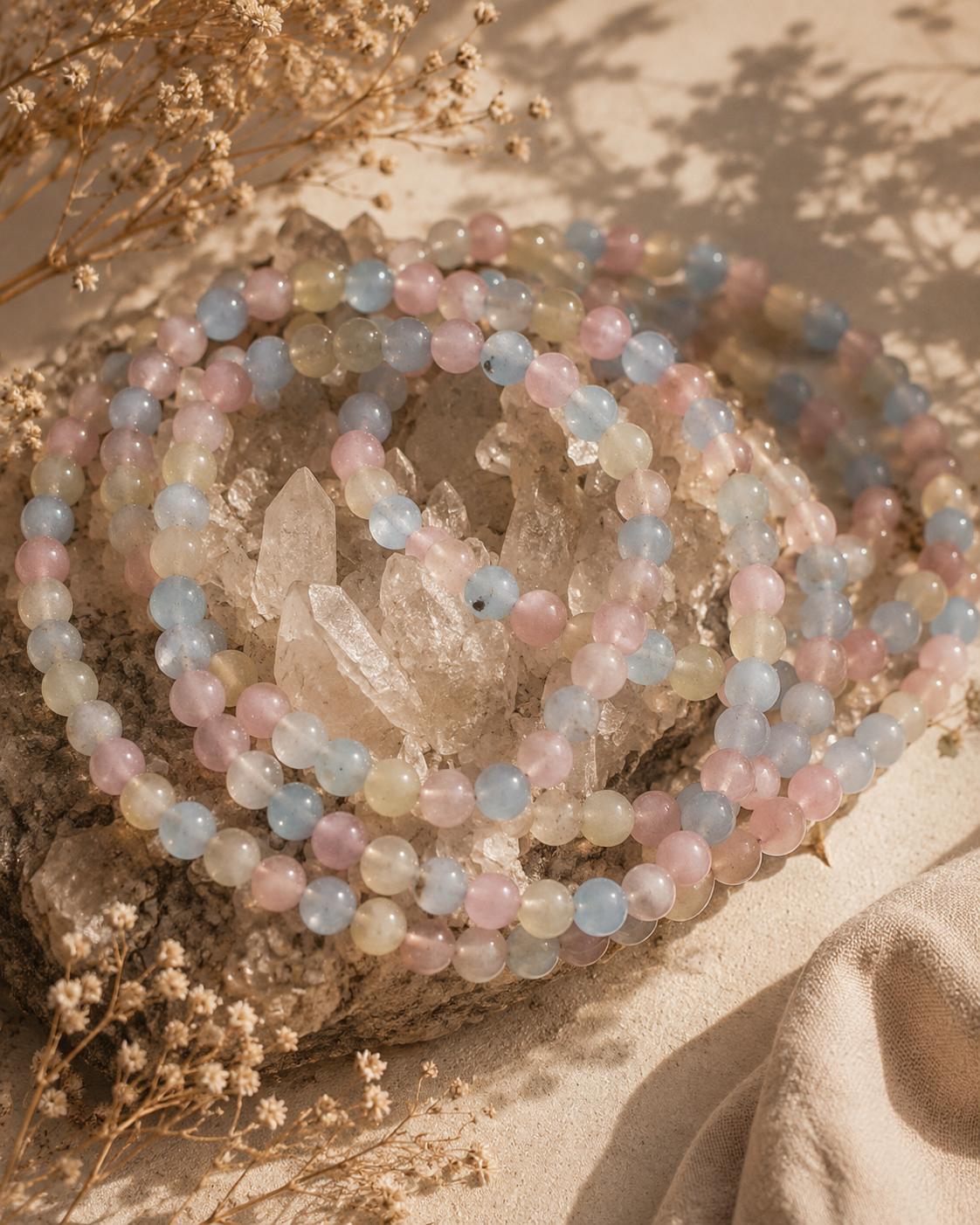 Pulsera morganita 4mm